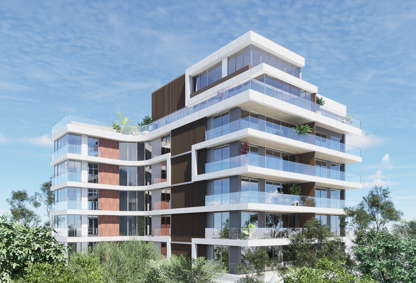 Composição com a fachada